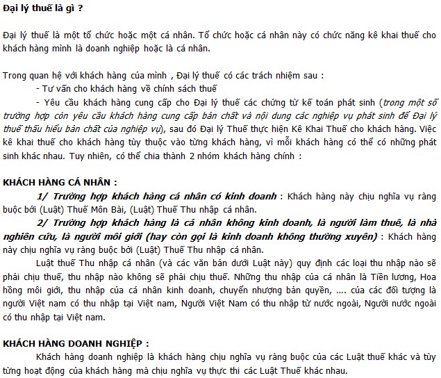 hoc ke toan, dich vu ke toan, ke khai thue
